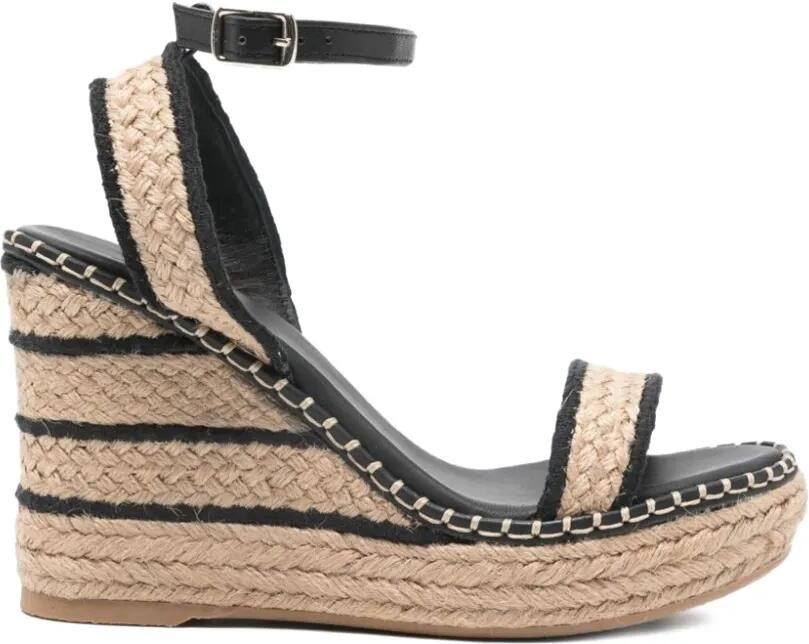 Castañer Bera sandalen met sleehak Beige - Foto 4
