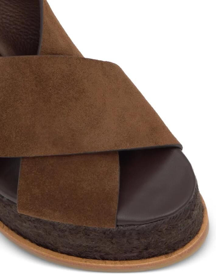 Castañer Betina C suède sandalen met sleehak Bruin - Foto 2