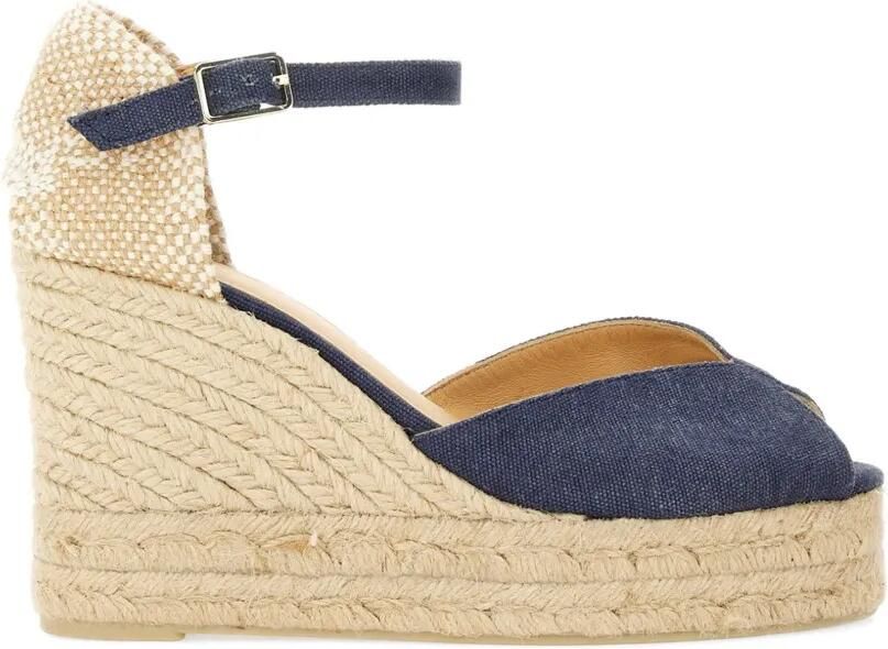 Castañer Bianca sandalen met sleehak Blauw