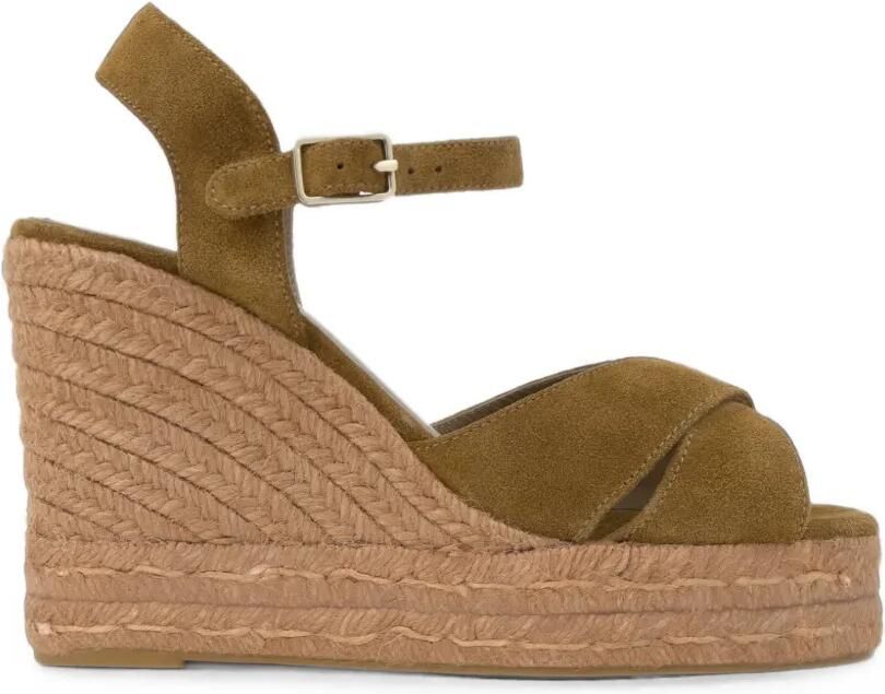 Castañer Blaudell sandalen met sleehak Beige