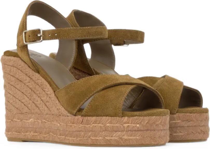 Castañer Blaudell sandalen met sleehak Beige - Foto 4