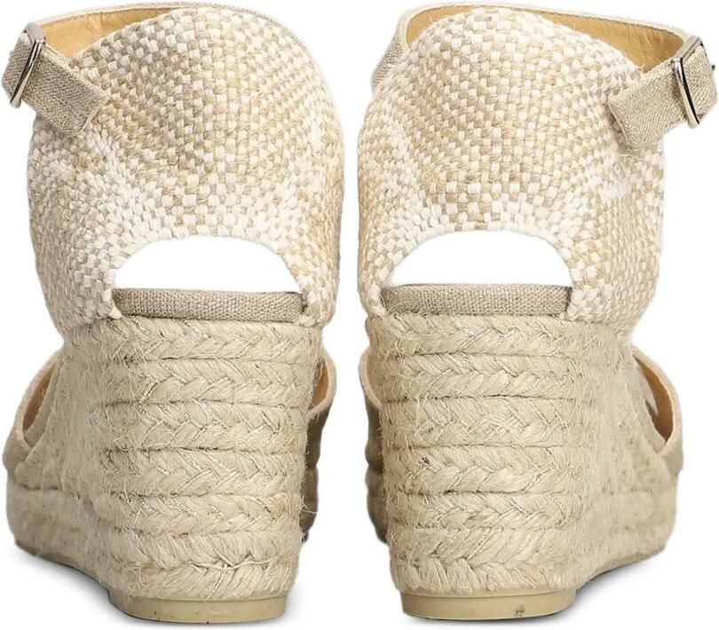 Castañer Blaudi sandalen met sleehak en gespsluiting Beige - Foto 2