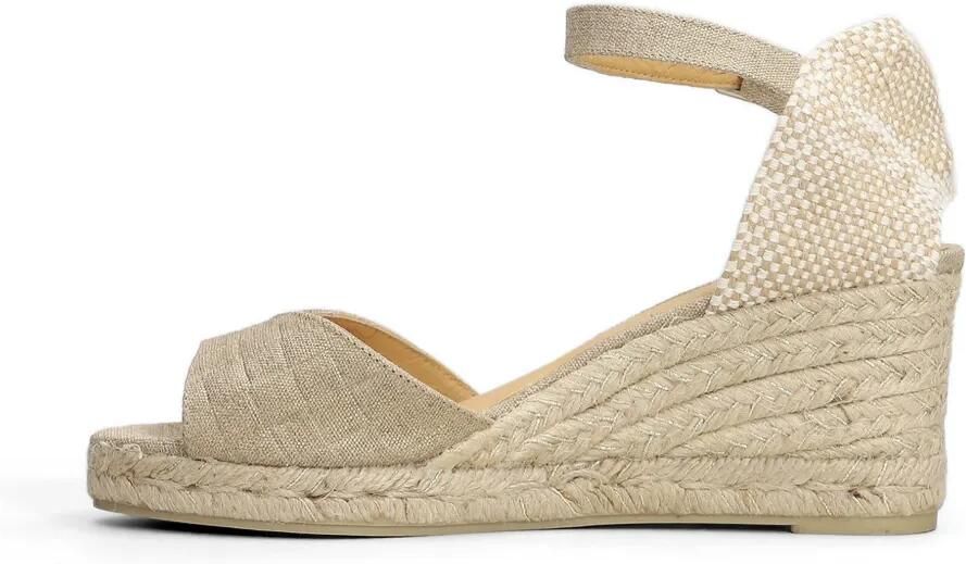 Castañer Blaudi sandalen met sleehak en gespsluiting Beige - Foto 5