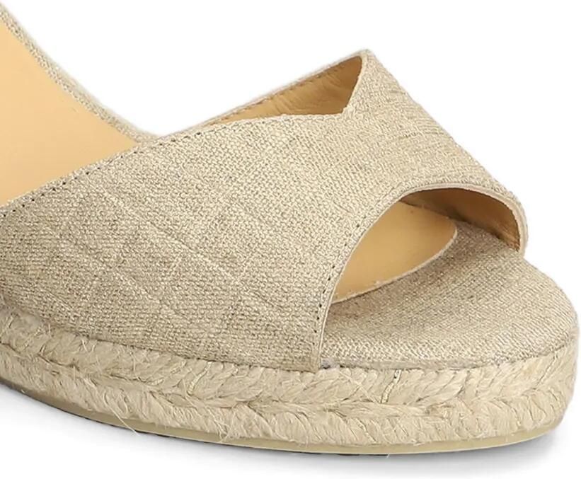 Castañer Blaudi sandalen met sleehak en gespsluiting Beige - Foto 3