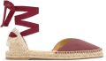 Castañer Brava espadrilles met veters Rood - Rood
