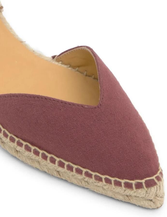 Castañer Brava espadrilles met veters Rood - Foto 5