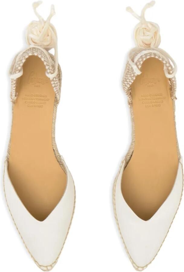 Castañer Brava espadrilles met veters Wit - Foto 4