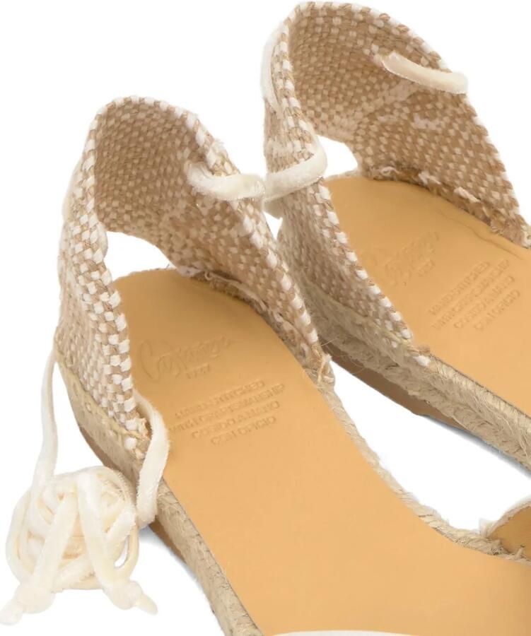 Castañer Brava espadrilles met veters Wit - Foto 2
