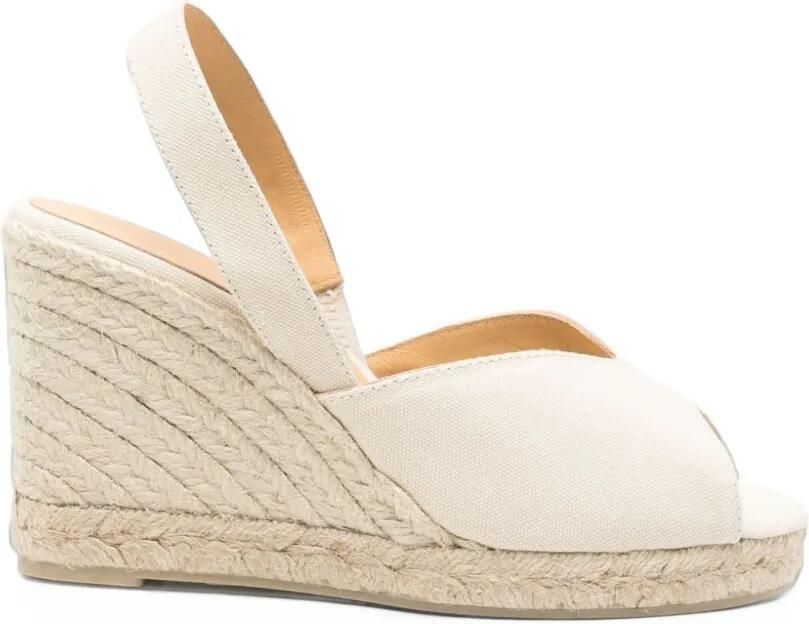 Castañer Brisa wedge sandals Wit