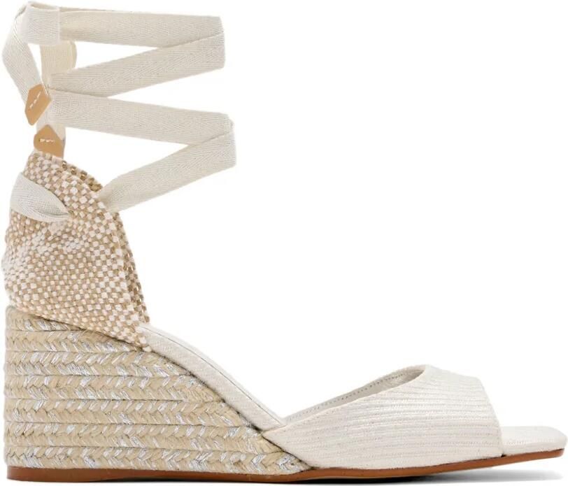 Castañer Brittany espadrilles met sleehak Beige