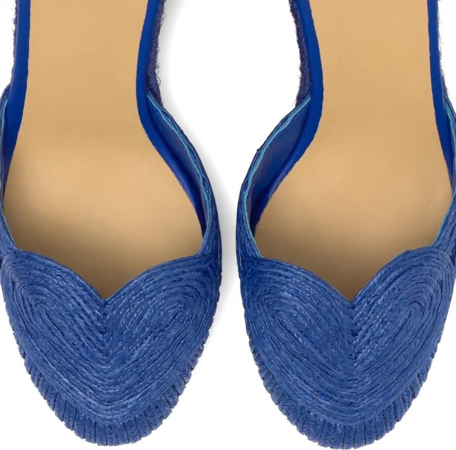 Castañer Cacia espadrilles met sleehak en hartpatroon Blauw - Foto 2