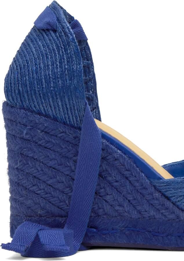 Castañer Cacia espadrilles met sleehak en hartpatroon Blauw - Foto 3