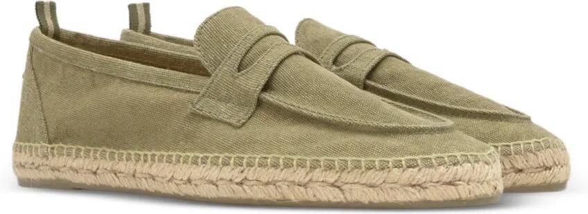 Castañer Canvas espadrilles met penny slot Groen - Foto 5