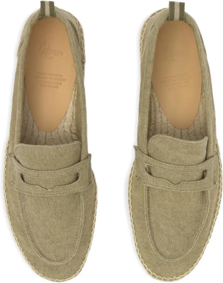 Castañer Canvas espadrilles met penny slot Groen - Foto 2