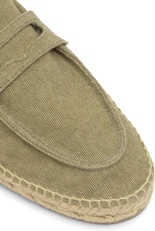 Castañer Canvas espadrilles met penny slot Groen - Foto 4