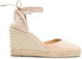 Castañer Carina espadrilles met ha Beige - Beige