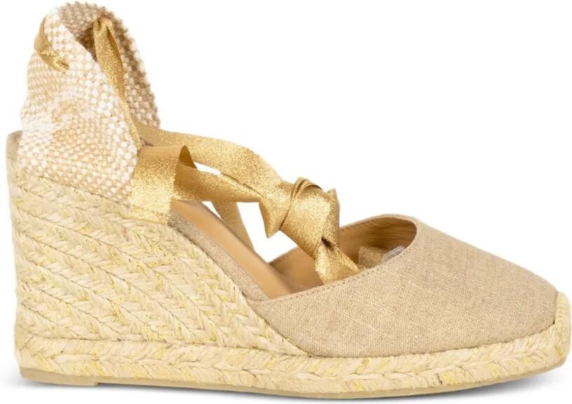 Castañer Carina espadrilles met ha Beige