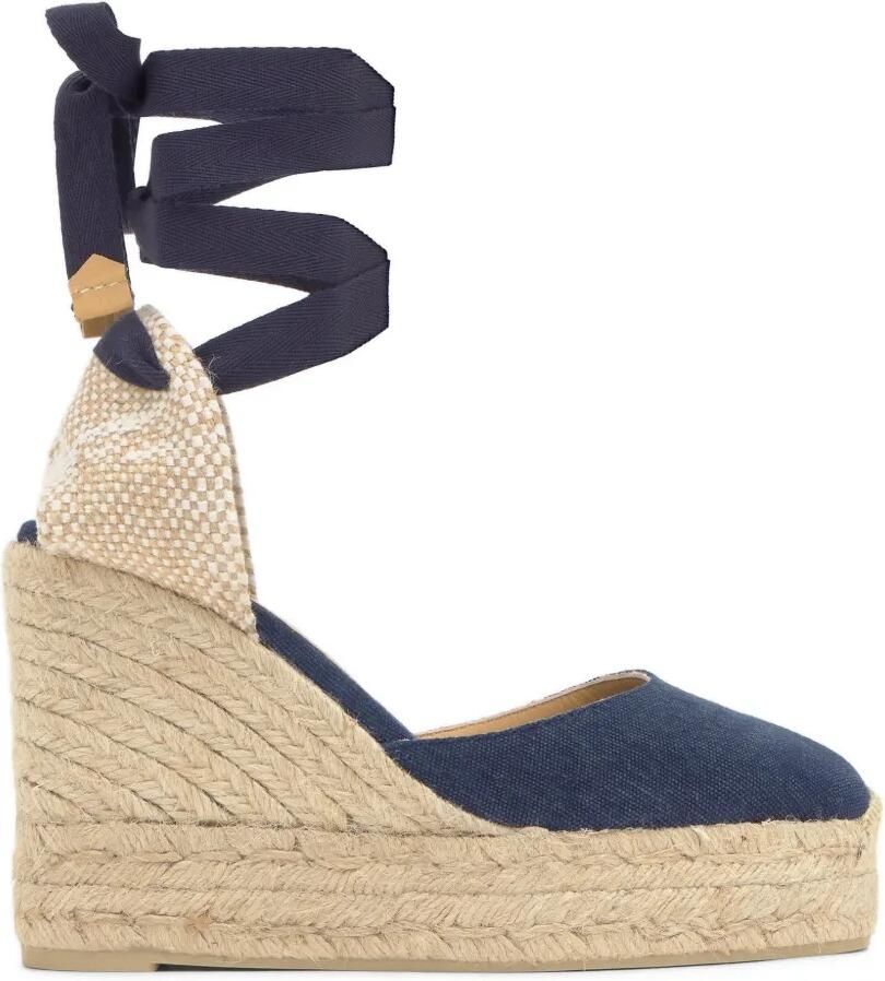 Castañer Carina espadrilles met sleehak Blauw