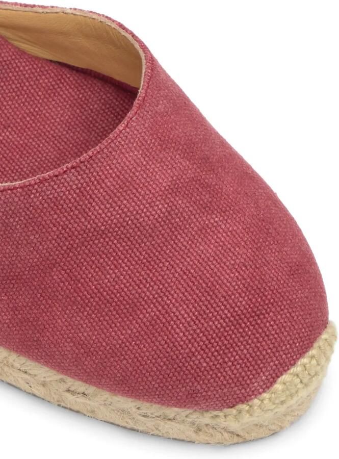 Castañer Carina espadrilles met sleehak Rood - Foto 4