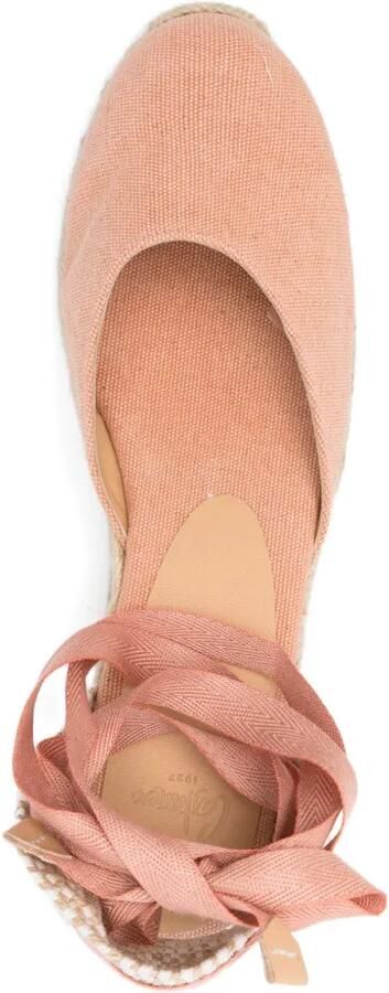 Castañer Carina espadrilles met sleehak Roze