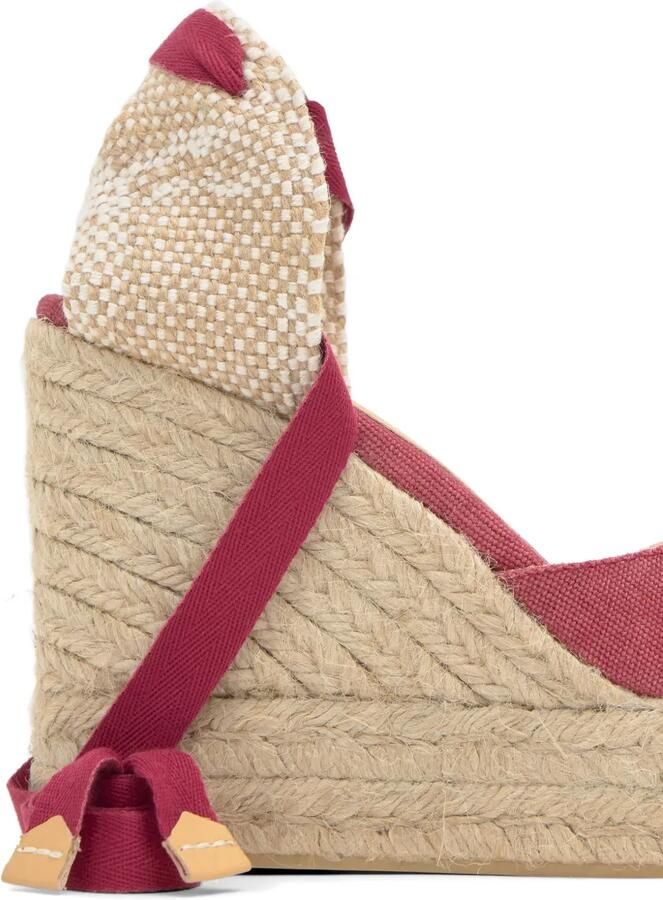 Castañer Carina espadrilles met sleehak Roze - Foto 2