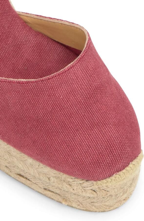 Castañer Carina espadrilles met sleehak Roze - Foto 3