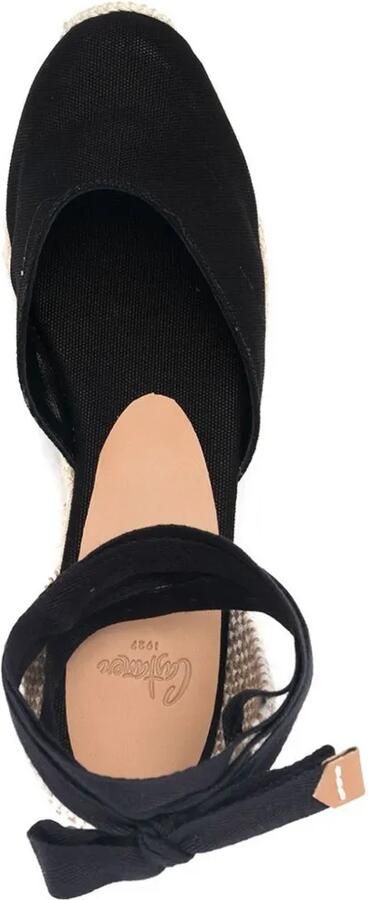 Castañer Carina espadrilles met sleehak Zwart