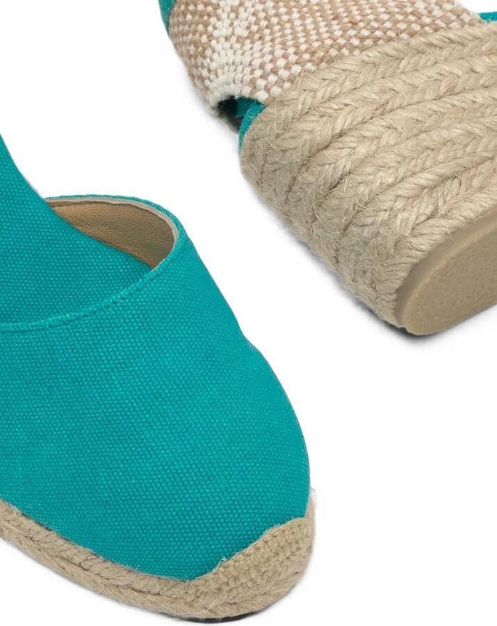Castañer Carina wedge espadrilles Blauw - Foto 4