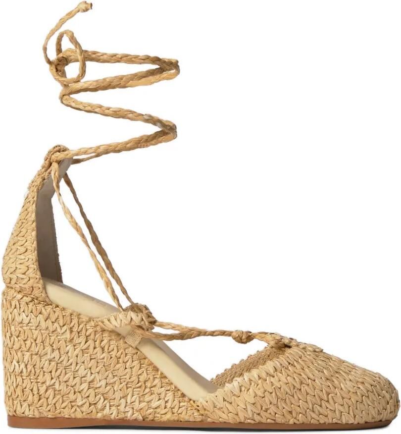 Castañer Carly gevlochten espadrilles Beige