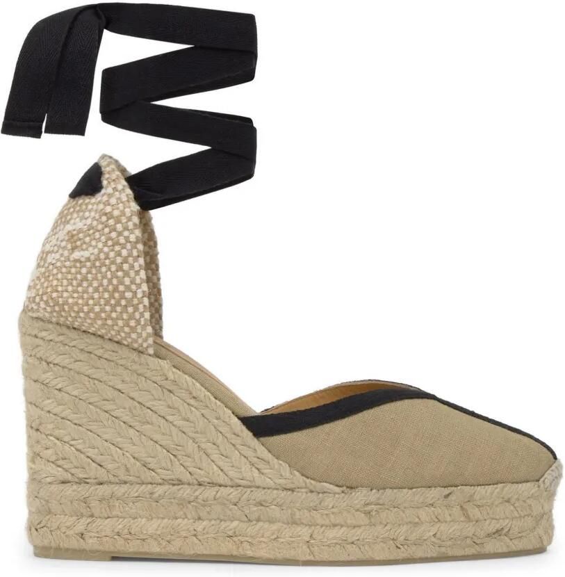 Castañer Carmen espadrilles met plateauzool Beige