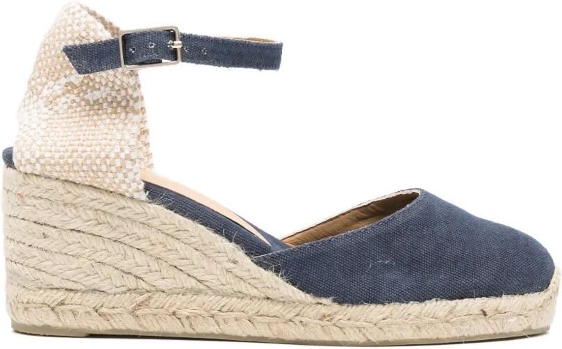 Castañer Carol espadrilles met gespsluiting Blauw
