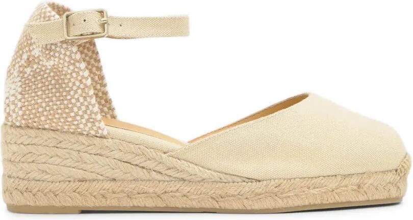 Castañer Carol espadrilles met sleehak Beige