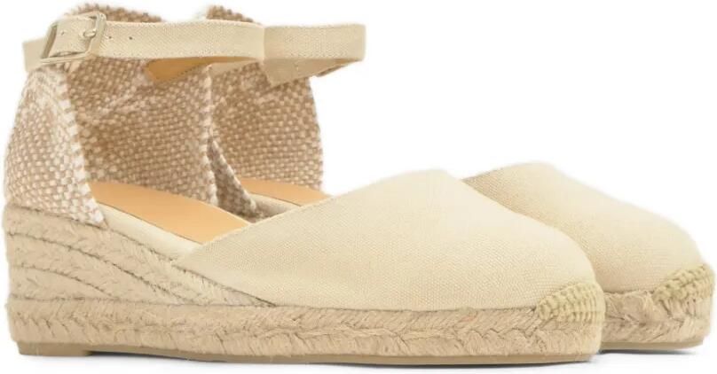 Castañer Carol espadrilles met sleehak Beige - Foto 4