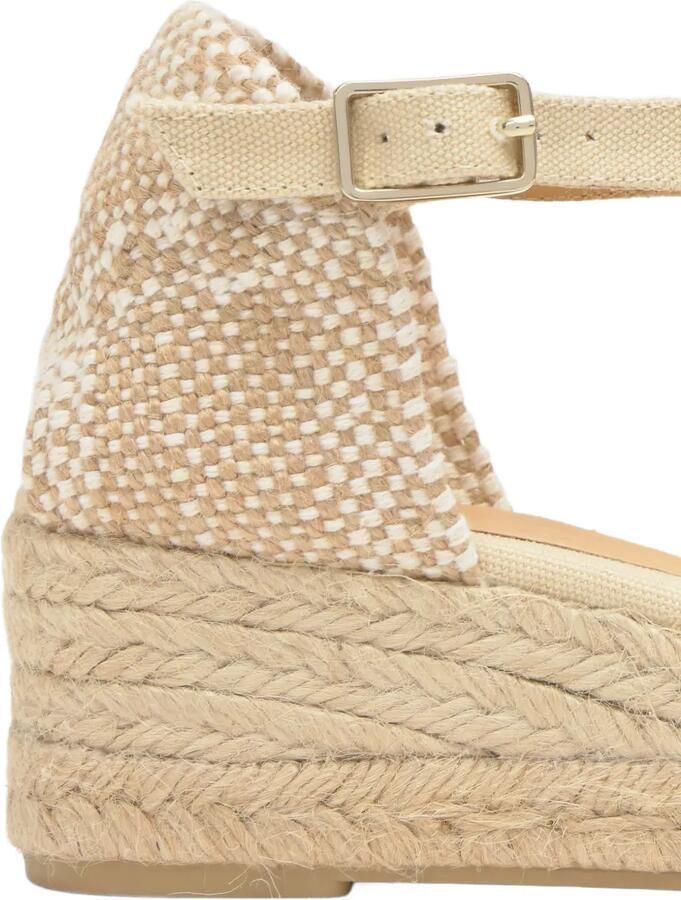Castañer Carol espadrilles met sleehak Beige - Foto 2