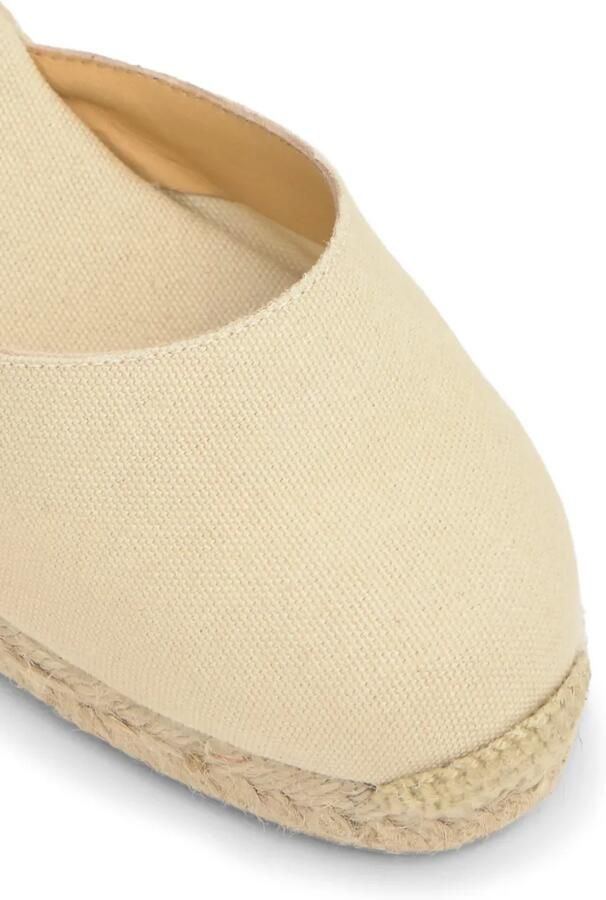 Castañer Carol espadrilles met sleehak Beige - Foto 3