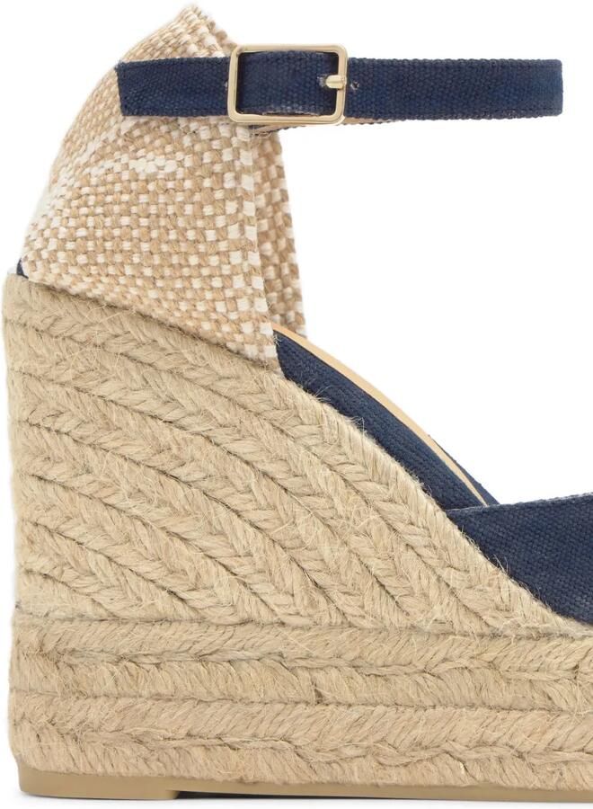 Castañer Carol espadrilles met sleehak Blauw - Foto 3