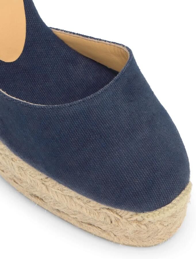Castañer Carol espadrilles met sleehak Blauw - Foto 2