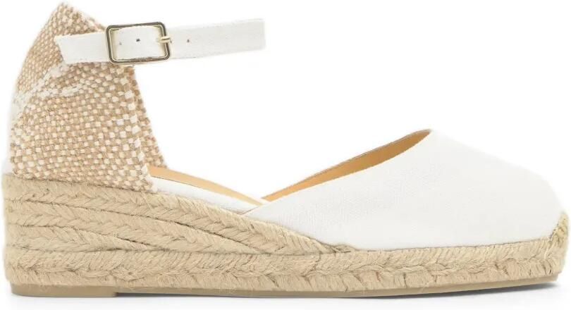 Castañer Carol espadrilles met sleehak Wit