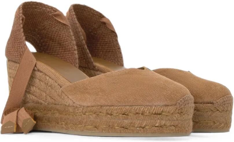Castañer Chiara espadrilles met sleehak Beige - Foto 5