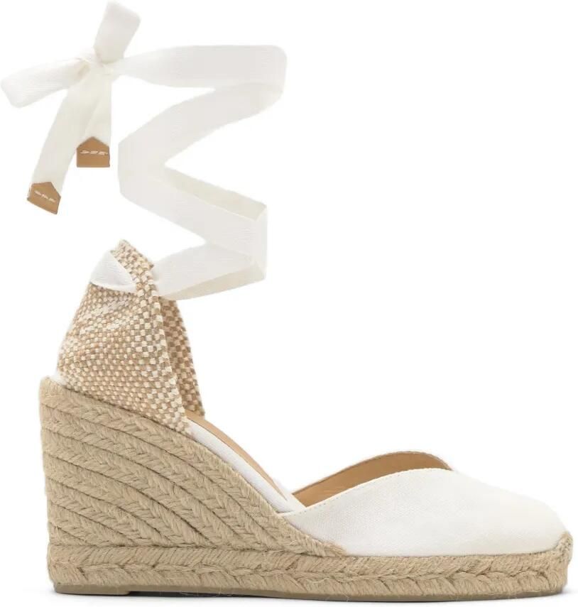 Castañer Chiara espadrilles met sleehak Wit