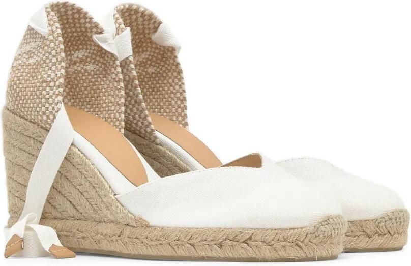 Castañer Chiara espadrilles met sleehak Wit - Foto 5