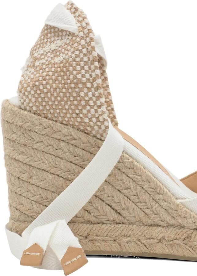 Castañer Chiara espadrilles met sleehak Wit - Foto 3