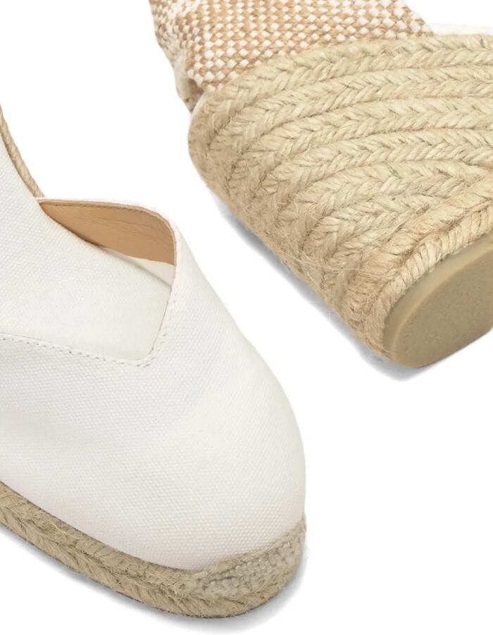 Castañer Chiara espadrilles met sleehak Wit - Foto 2