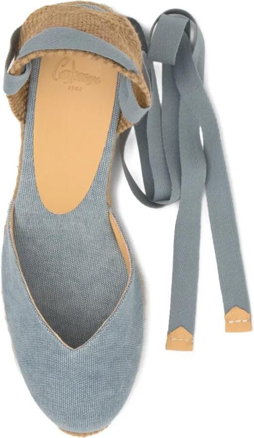 Castañer Chiara T canvas espadrilles Blauw - Foto 4