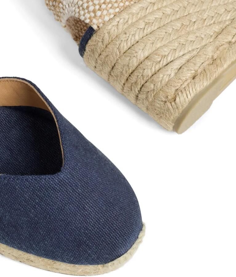 Castañer Chiarita espadrilles met sleehak Blauw - Foto 2