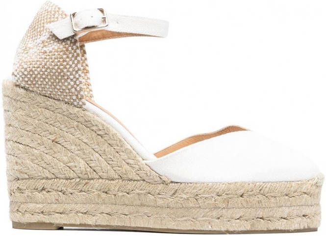 Castañer Chiara espadrilles met sleehak Wit