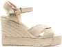 Castañer Sandalen met gekruiste bandjes Beige - Thumbnail 1