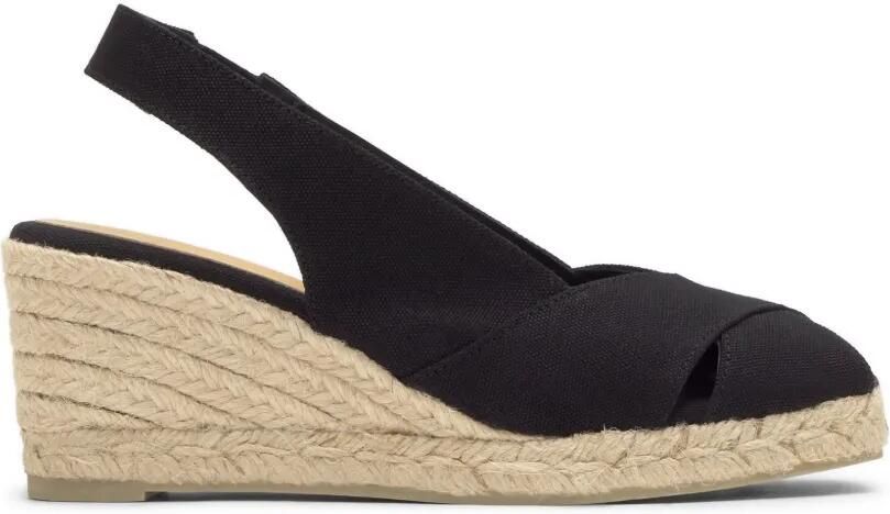 Castañer Diana espadrilles met open neus Zwart