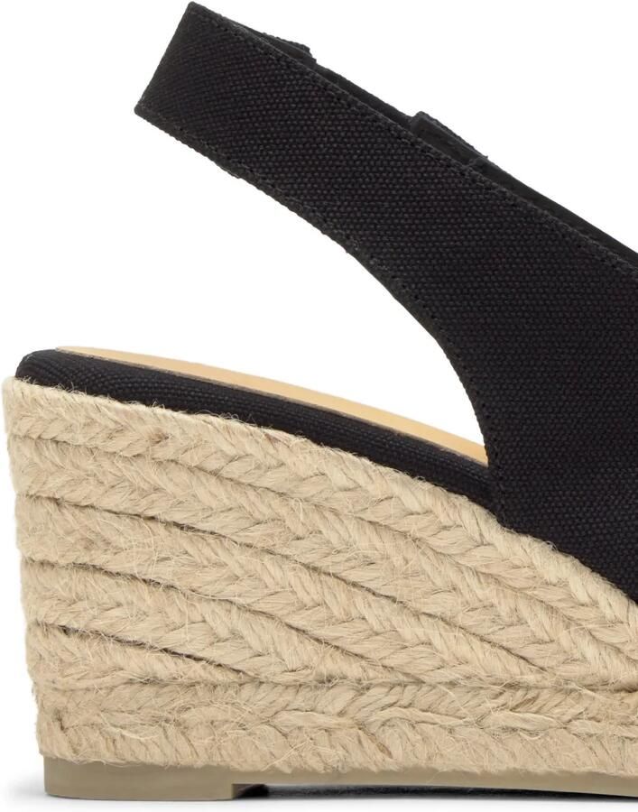 Castañer Diana espadrilles met open neus Zwart - Foto 2