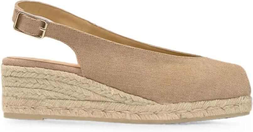 Castañer Diana sandalen met sleehak Bruin